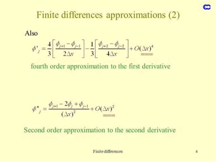 Approximation of first derivative?