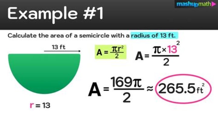 Calculating the area of an irregular semi-circle