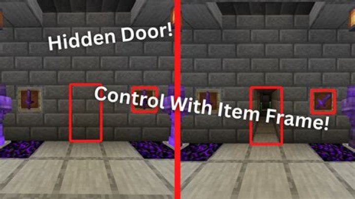 Can an item frame that opens a door close it immediately after?