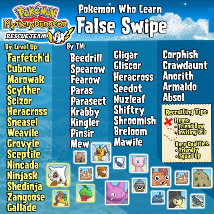Can any Pokemon learn False Swipe, Mean Look, and a move to inflict paralysis or sleep?