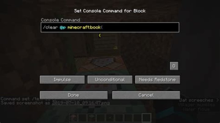 Chain Command Block not working 1.14.3