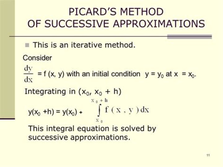 Differential Equation and Picard Iteration