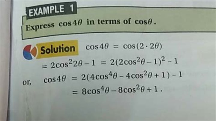 Express $\cos 4\theta$ in terms of $\cos\theta$ using De Moivre’s Theorem [closed]