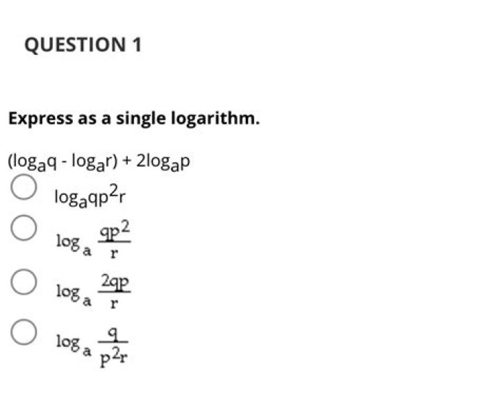 Express the given expression as a single logarithm