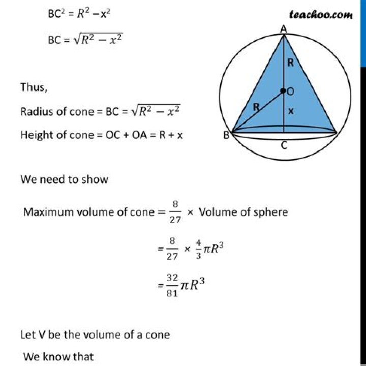 Find the volume of the region outside cone and inside sphere.