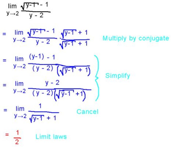 Finding the limit, multiplication by the conjugate