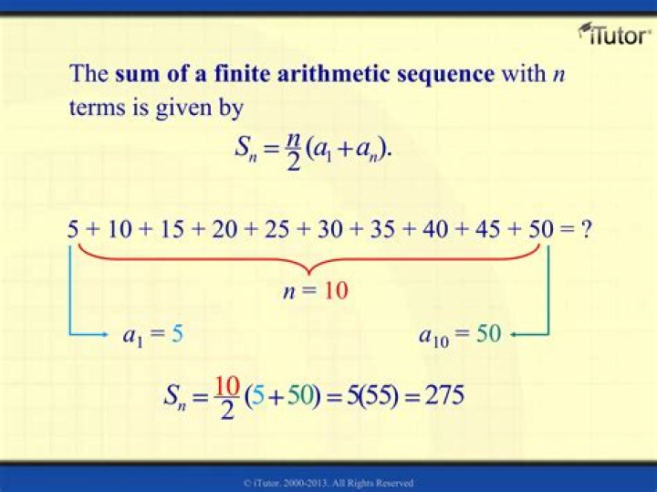 Finding the sum of a finite arithmetic series where the common ratio changes