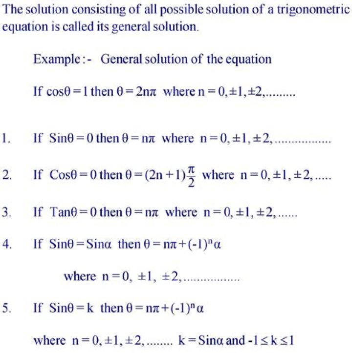 General Solution of $\sin\theta=3\cos\theta$