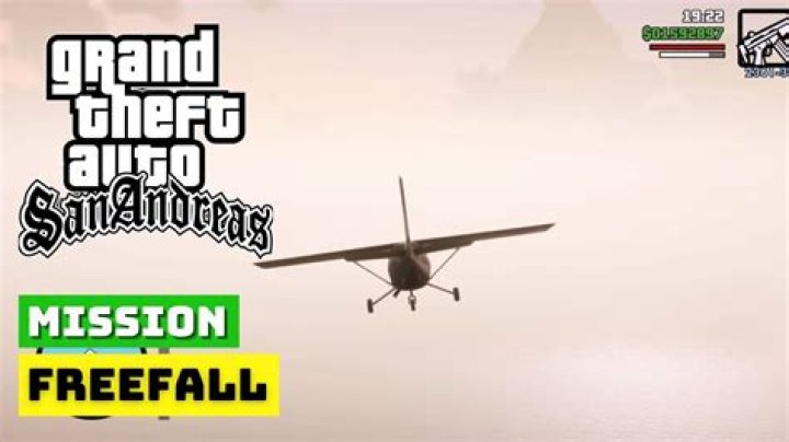 GTA SA - Freefall Mission, better way to catch the plane?