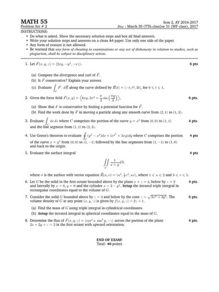 Harvard math 55 materials