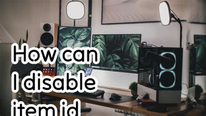 How can I disable item id tooltips?