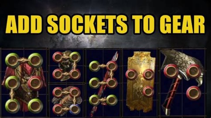 How do I add sockets to an item?