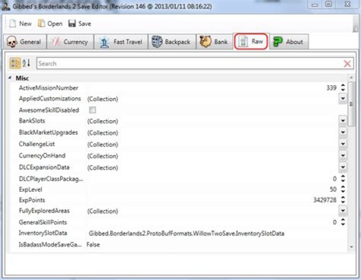 How do I advance a quest through Gibbed's Save Editor?
