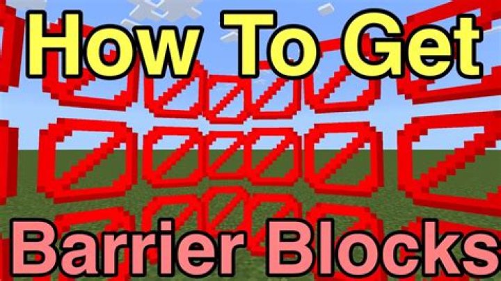 How do I get barrier blocks in bedrock edition?