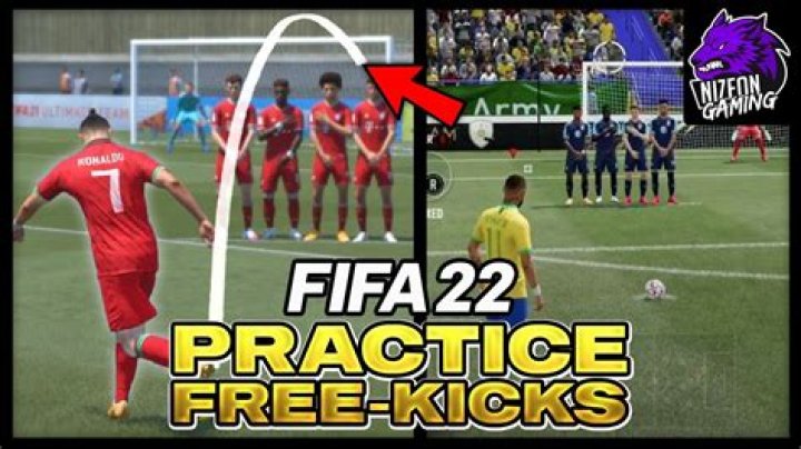 How do I get the ball to curl during free kicks in FIFA 12?