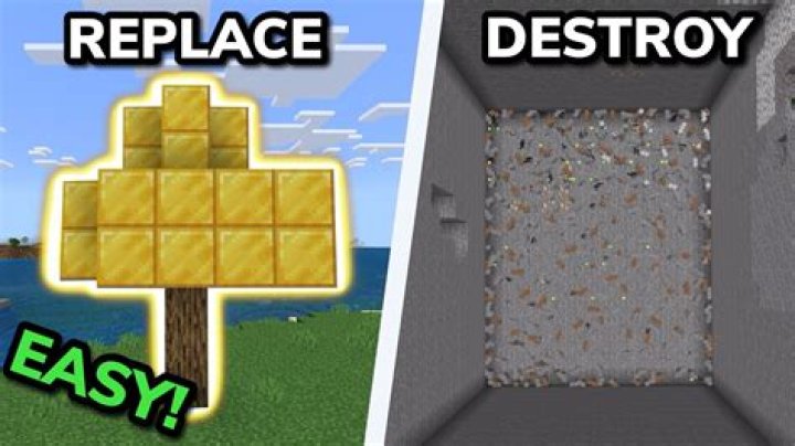How do I permanently destroy blocks in Minecraft?