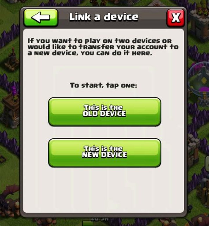 How do I recover my old Clash of Clans (COC) game save & base?
