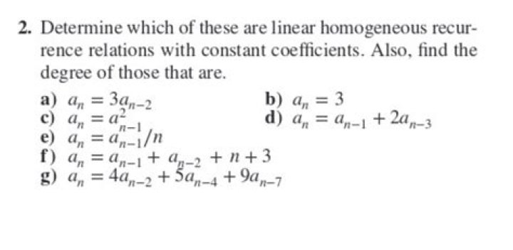 How do I solve a non-homogeneous recurrence relation with constant coefficients WITHOUT the initial conditions?