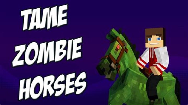 How do I tame a zombie horse?