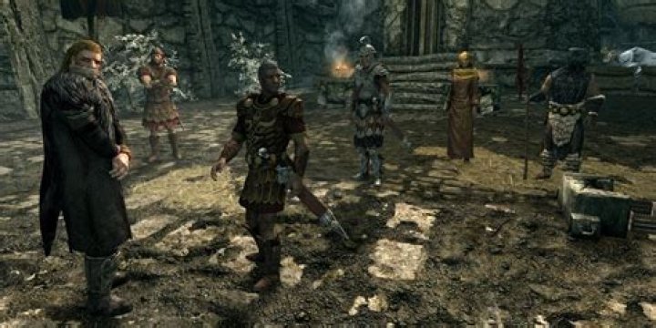 How do you choose the desired input before starting Skyrim?