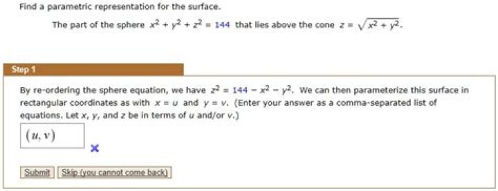 How do you find a parametric representation for a specific surface?