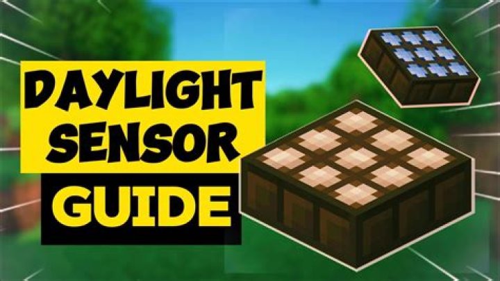 How does a daylight sensor work on minecraft