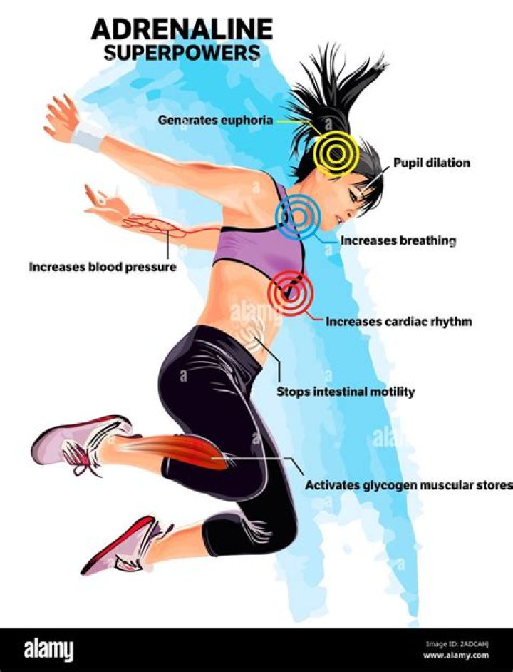 How does adrenaline generation for the heliotrope sign work?