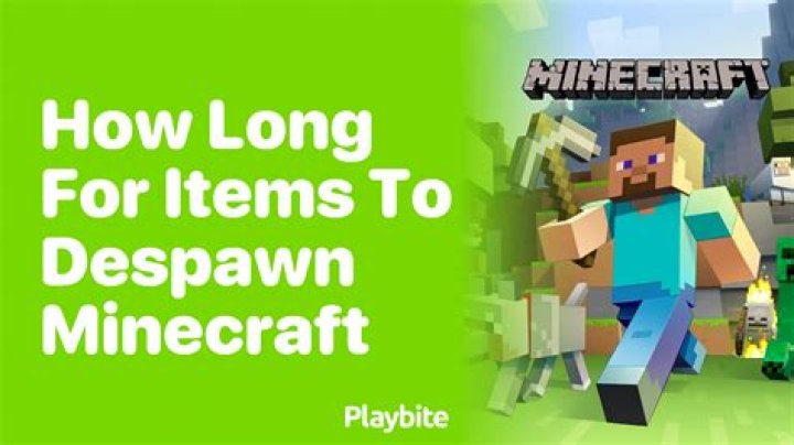 How long does it take for a item to despawn? [duplicate]