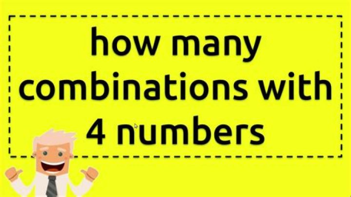 How many combinations in this 4 digit pin