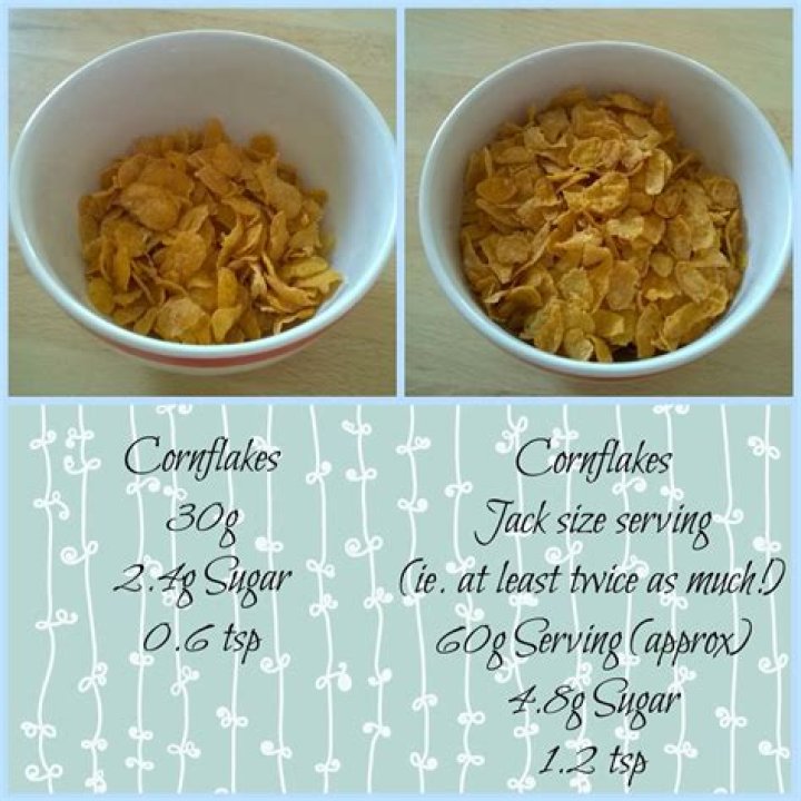 How many servings of cereal in 450-gram box?