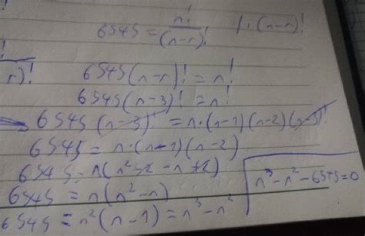 How to calculate n if we have r and nPr? (permutations)