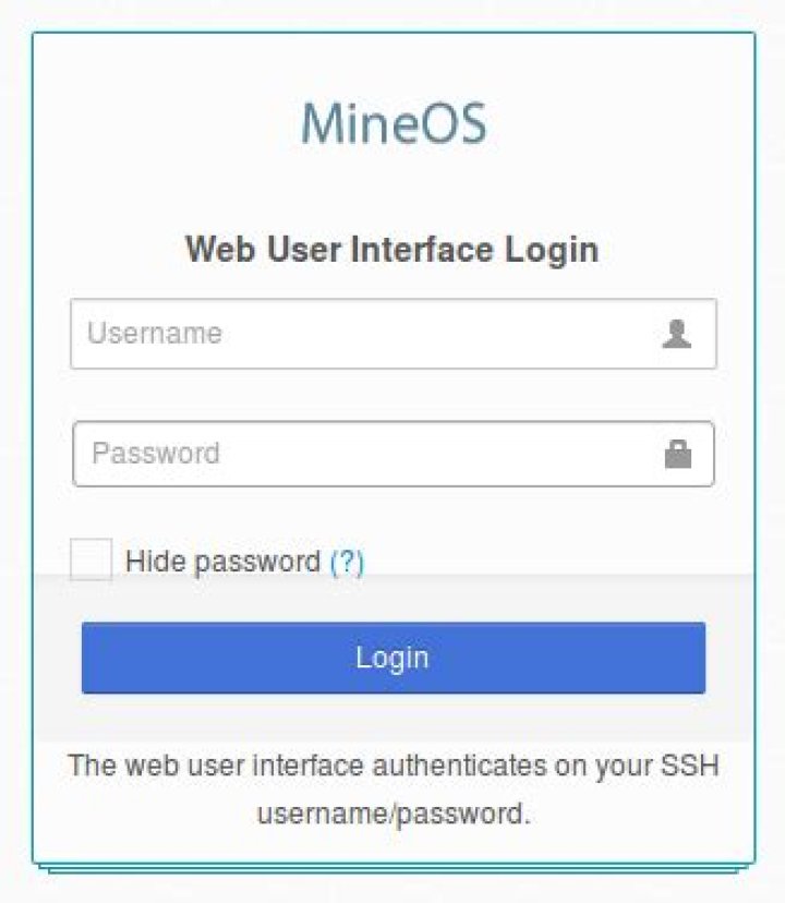 How to change MineOS Password for Web UI