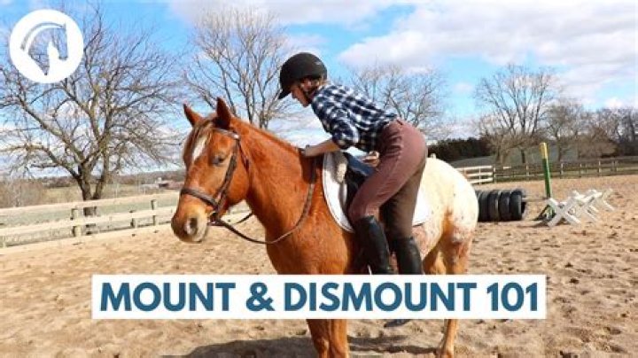 How to dismount a horse?