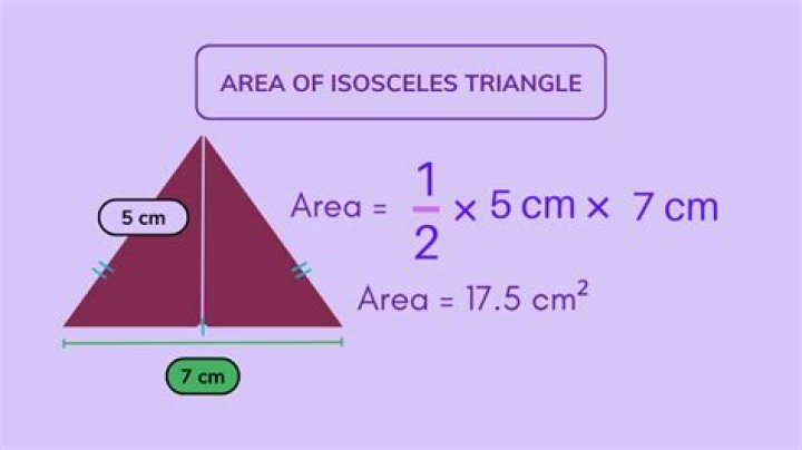 How to find the area of the following isosceles triangle