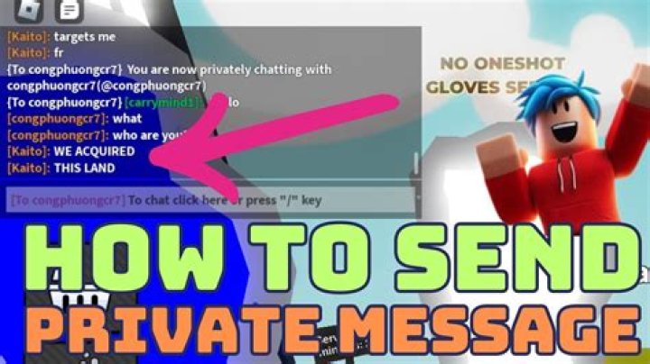How to private message in Roblox?