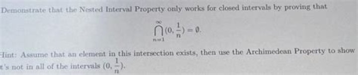 I need help understanding the Nested Interval Property