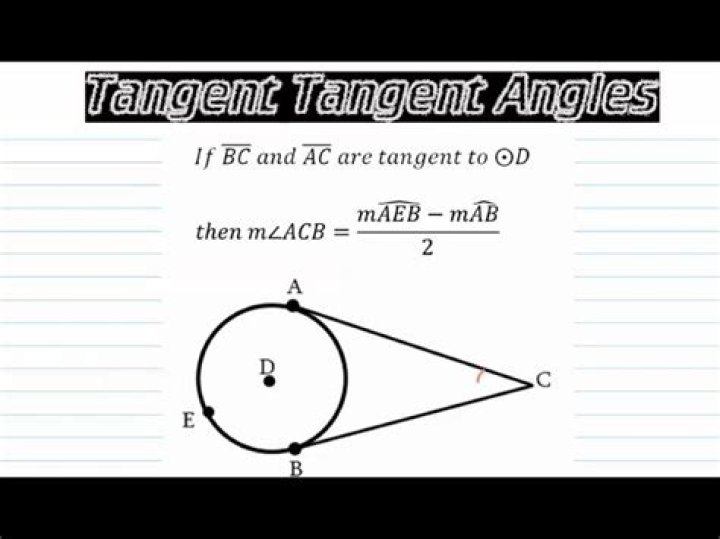 Inner tangent between two circles formula
