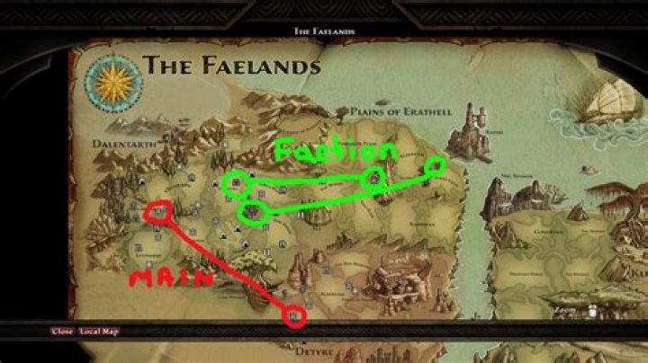 Is there a relationship between the faction quests and main quest?