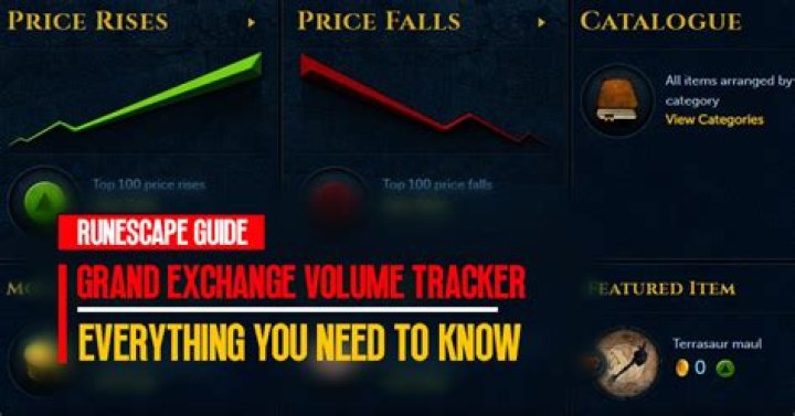 Is there a Runescape Grand Exchange feature which shows the Volume in which items are traded?