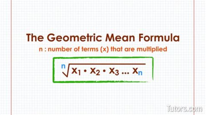 mean of geometric means?