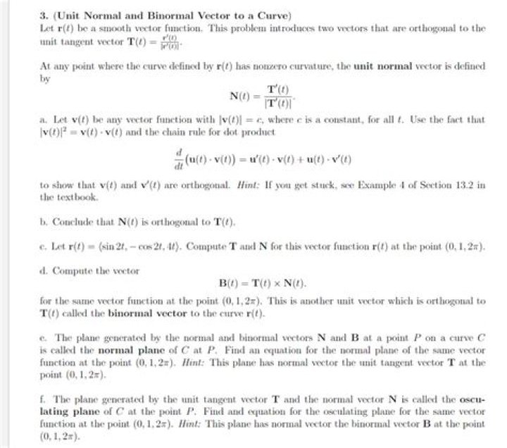Normal vector to a surface and binormal vector to a curve that lies on the surface