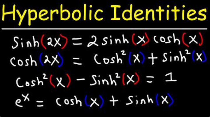 Proof for hyperbolic trigonometric identities [closed]