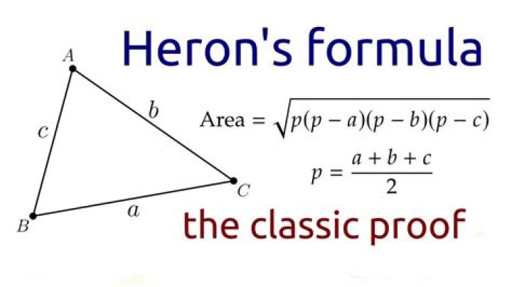Proof of Heron's Formula for the area of a triangle