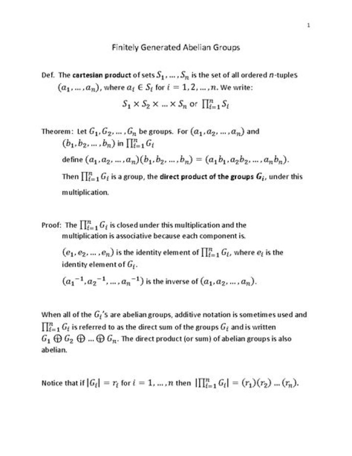 Proving that a subgroup of a finitely generated abelian group is finitely generated