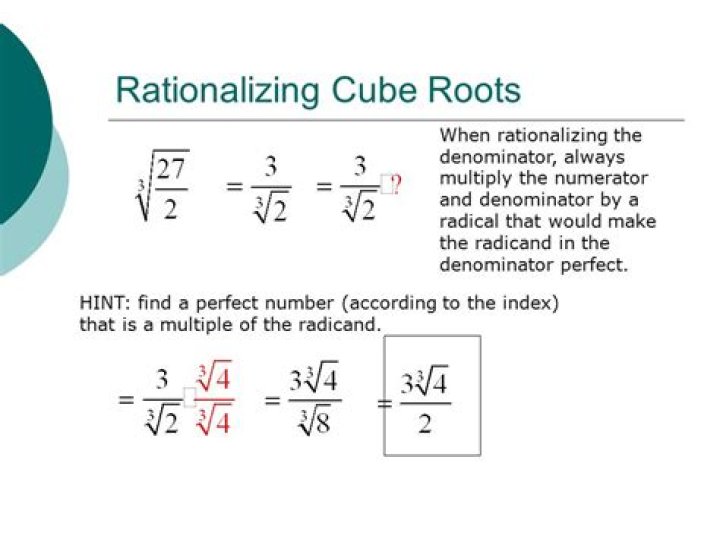 Rationalizing a Denominator with Cube Roots