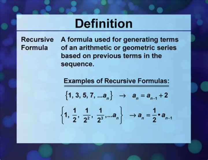 recursive mean computation