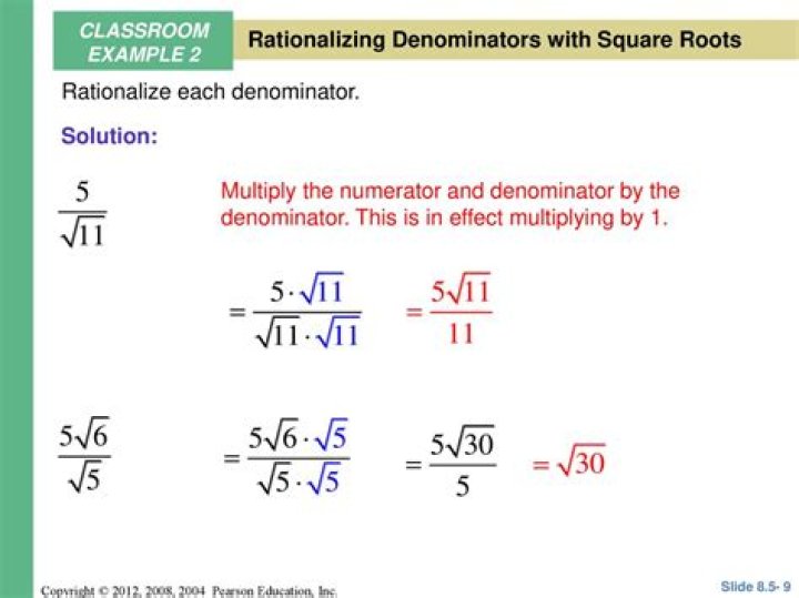 Removing the square roots from a numerator and a denominator, why? (sequnence limits)