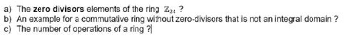 ring without zero-divisors