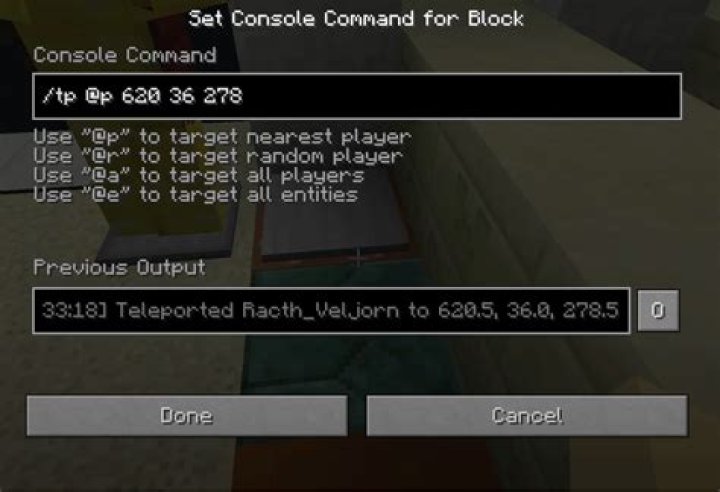 Select the current entity with a command block