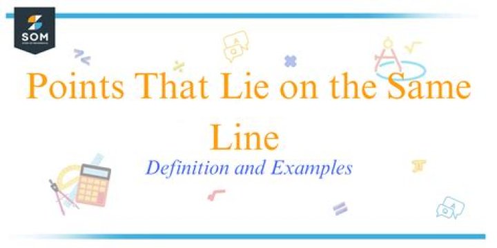 Show that three points lie on the same line